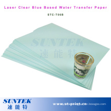 Laser Blue Based Clear Water Slide Decal Paper